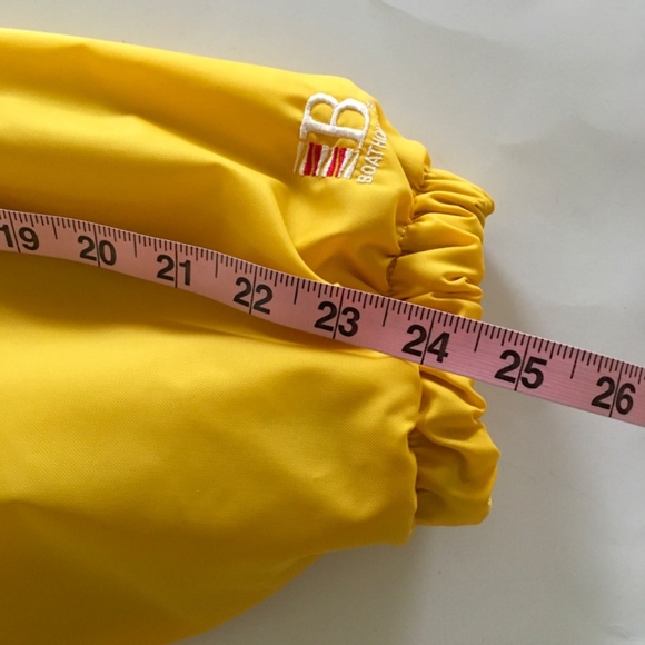 NWT Boathouse Yellow Full Zip Jacket Windbreaker Mens Sz L Lined The Myers Group - Picture 11 of 12